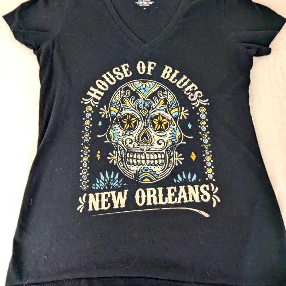 House of Blues New Orleans with Candy Skull Graphics XL